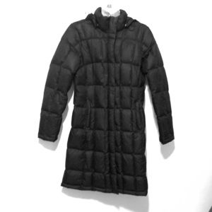 North face knee length coat